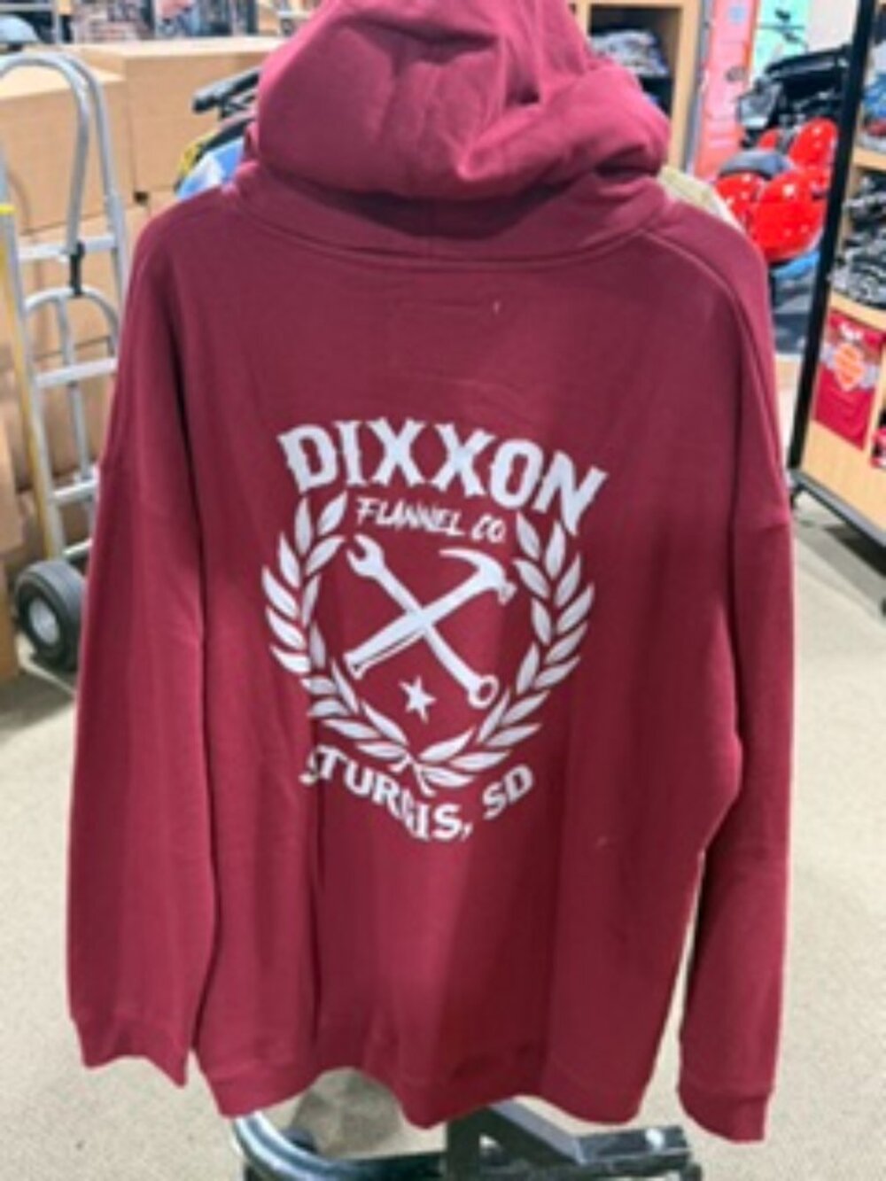 Dixxon Zip Crest Logo- Burgundy